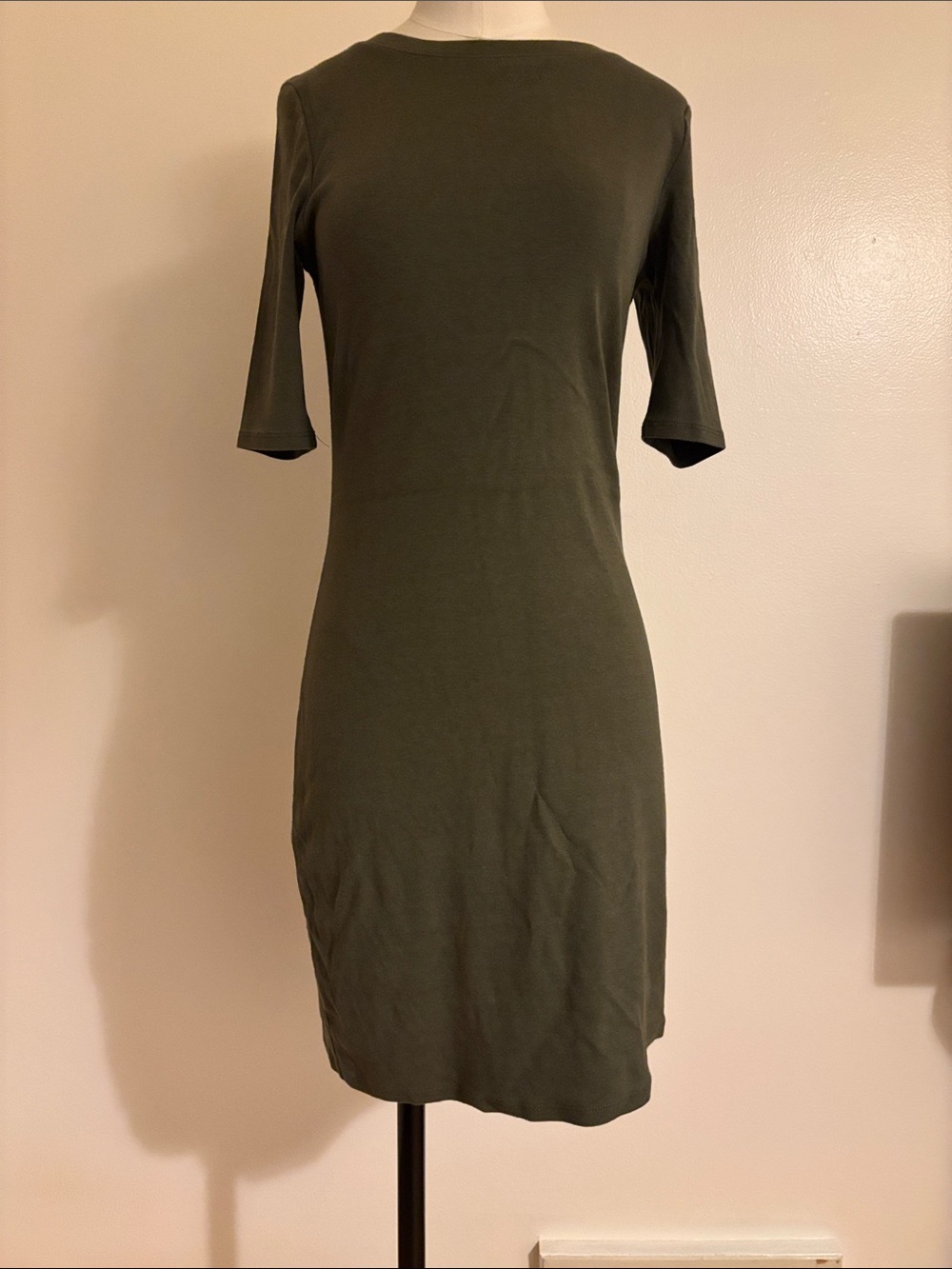 GAP Olive Green Midi Sheath Dress